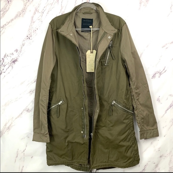 ALLSAINTS AINO KHAKI PARKA - Picture 3 of 6